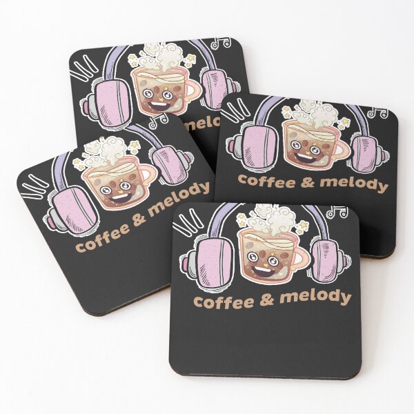 Item preview, Coffee & music melody designed and sold by ChrisFeil.