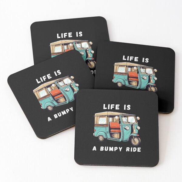 Item preview, "Life is a Bumpy Ride" Tuk Tuk funny auto rickshaw rickshaw designed and sold by mgoo.