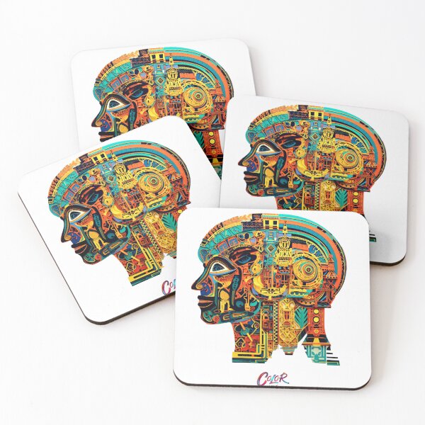 Item preview,  Art of Colorful Ancient Head Old Artistry  designed and sold by ColorXpo.