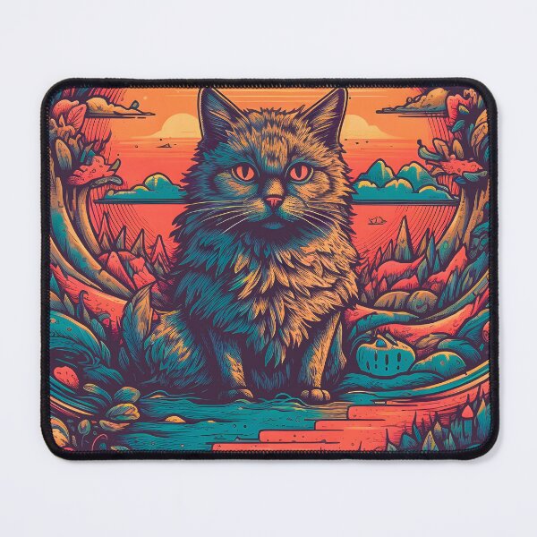Item preview, Fluffy Mystical Cat - Kitty Looking So Psychedelic - Get This designed and sold by AlanPhotoArt.
