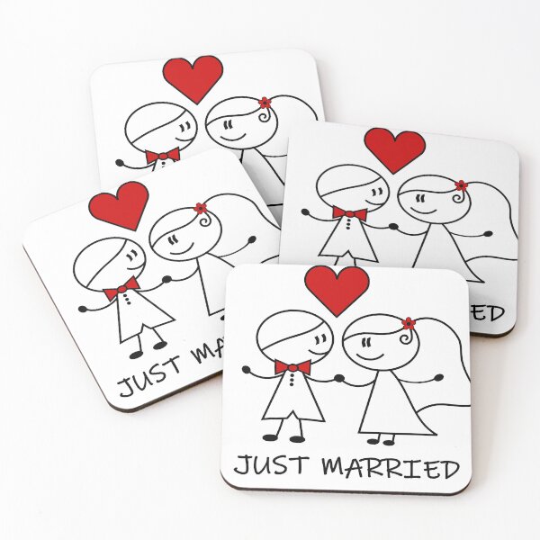 Item preview, Just Married, Wedding, Couple, Love designed and sold by famkrudesigns.