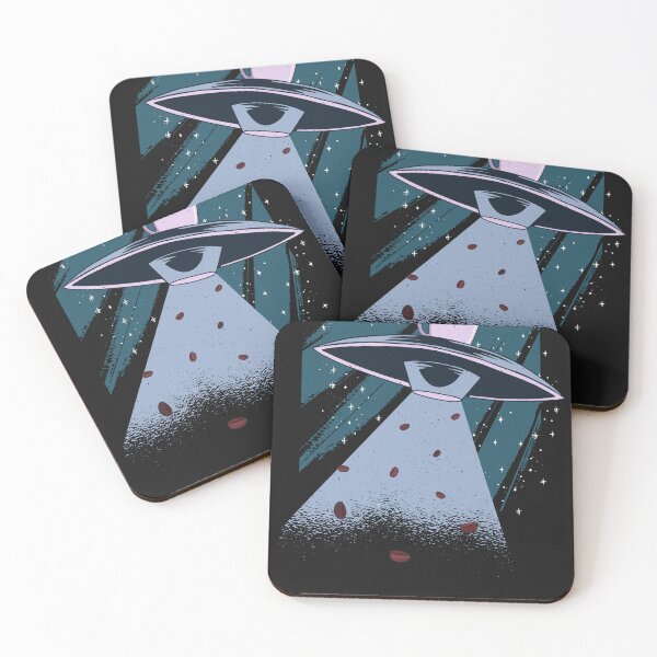 Item preview, Alien, Ufo and Coffee - Funny designed and sold by ChrisFeil.