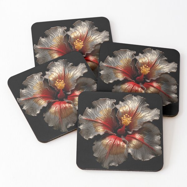 Item preview, Metallic Hibiscus: Gleaming Beauty in Bloom designed and sold by EVA4designs.