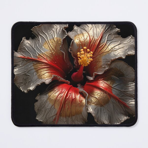 Item preview, Metallic Hibiscus: Gleaming Beauty in Bloom designed and sold by EVA4designs.