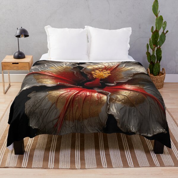 Item preview, Metallic Hibiscus: Gleaming Beauty in Bloom designed and sold by EVA4designs.