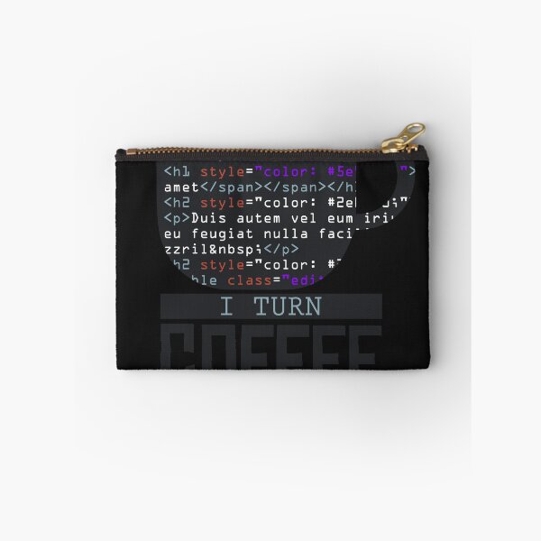 Item preview, Turn coffee into code designed and sold by ChrisFeil.