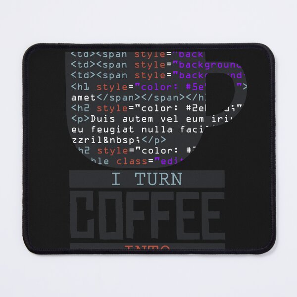 Item preview, Turn coffee into code designed and sold by ChrisFeil.