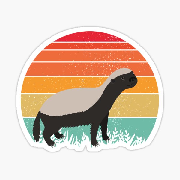 Cute Honey Badger Stickers for Sale