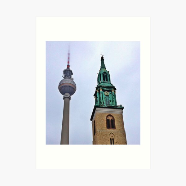 Towers, Berlin, Germany Art Print