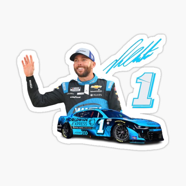 Ross Chastain NASCAR Autograph and Car Sticker