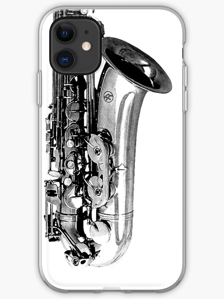 "saxophone abstract" iPhone Case & Cover by tinncity Redbubble