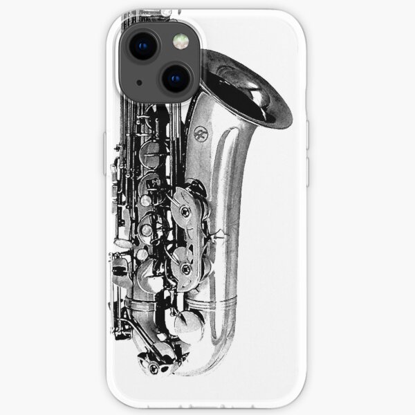 saxophone abstract iPhone Soft Case