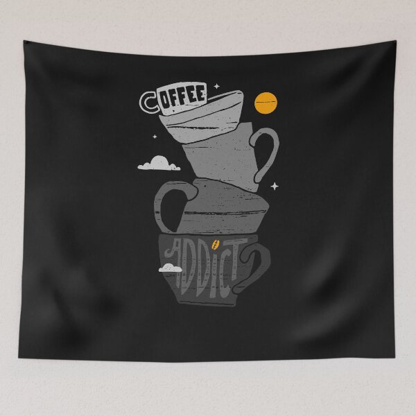 Item preview, Addicted to Coffee - Cafe Addiction designed and sold by ChrisFeil.