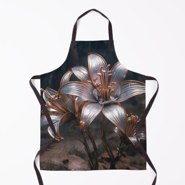 Item preview, Metallic Serenity: Graceful Metal Lilies in Blossom designed and sold by EVA4designs.