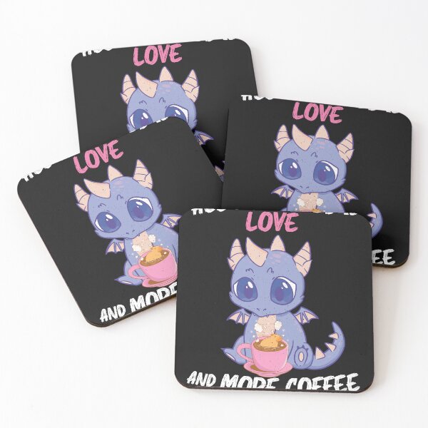 Item preview, Dragon - All you need is Love & Coffee designed and sold by ChrisFeil.