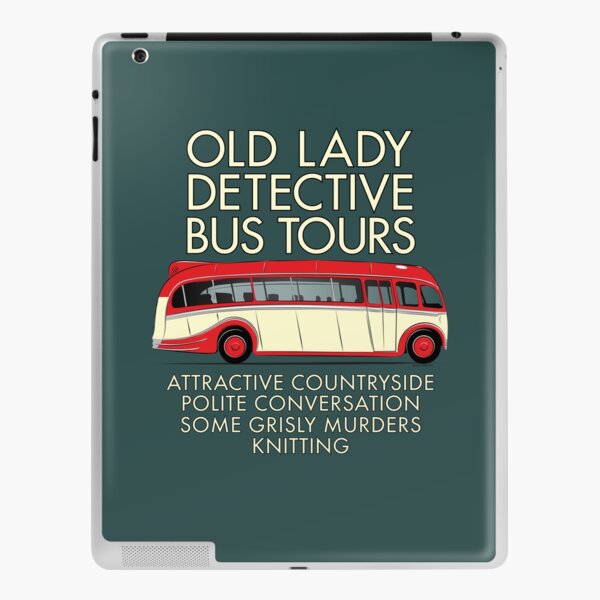 Old Lady Detective Bus Tours iPad Skin