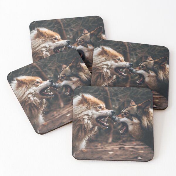 Item preview, The dog and the wolf weigh the strength designed and sold by ViktorSilni.