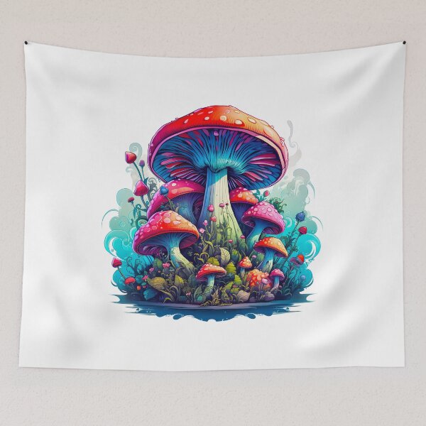 Item preview, Cool Mushrooms - DMT Art Style - Ilustración psicodélica para amantes de las setas designed and sold by AlanPhotoArt.