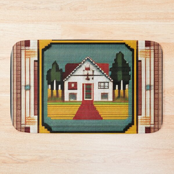 Item preview, Country home needlepoint  designed and sold by Roxburylane.