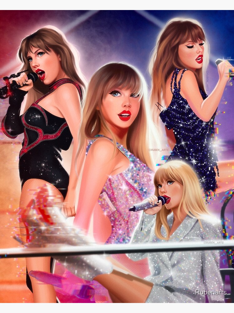The Eras Tour Taylor Swift Poster Photographic Print by Rubenarts