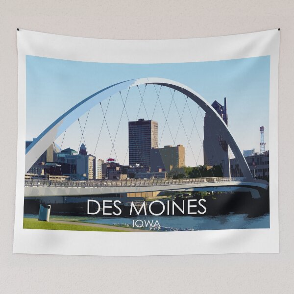 Item preview, Des Moines, Iowa, USA, Print designed and sold by summattodraw.