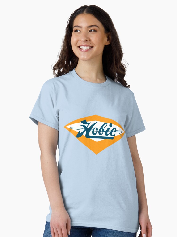 Thumbnail 2 of 7, Classic T-Shirt, Vintage sixties retro surf art logo Hobie designed and sold by Kludoman.