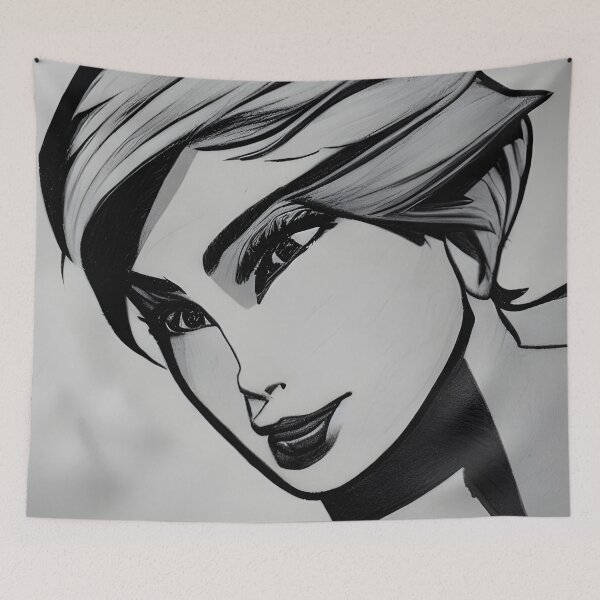 Item preview, Lineart in the style of famous art No 7 designed and sold by CRAFTER-MEDIA.