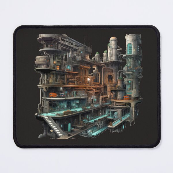 Item preview, Dystopian multi-level metropolis with our cross-sectional diagram designed and sold by Belltwon.