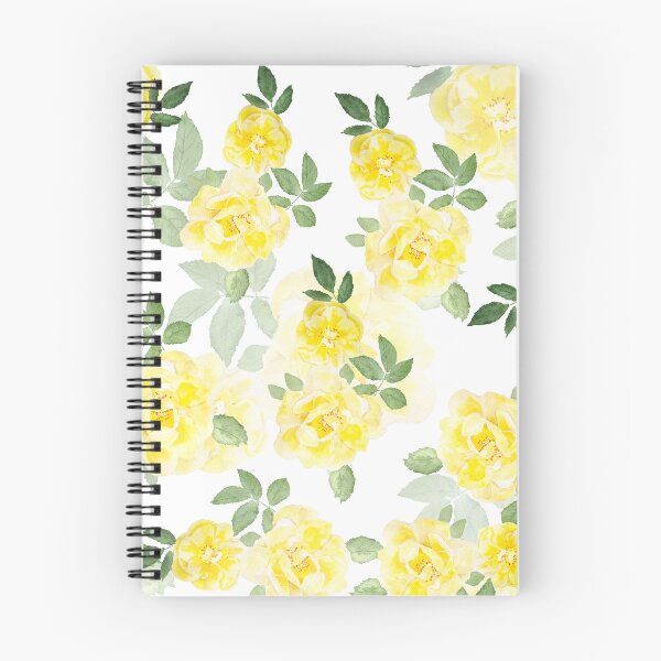 Item preview, yellow rose pattern watercolour  designed and sold by ColorandColor.