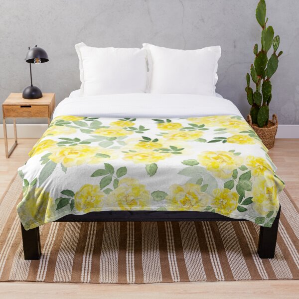 Item preview, yellow rose pattern watercolour  designed and sold by SelenePaintings .