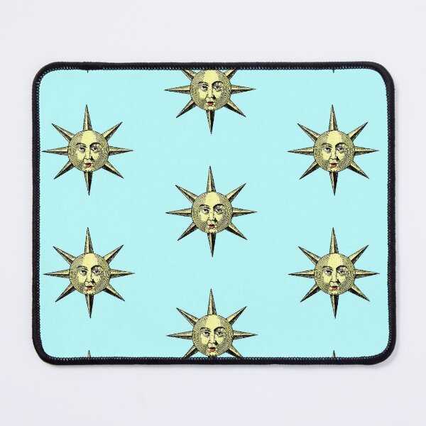 Item preview, Renaissance Woodcut Sun Face Handcolored designed and sold by Pixelchicken.