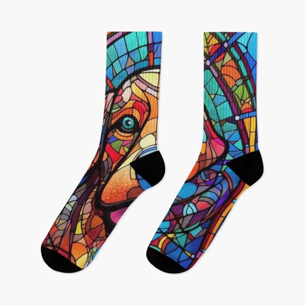 Item preview, Stained Glass Dog Pattern designed and sold by Desfix.