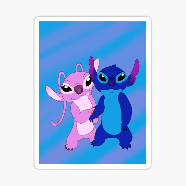 Stitch and Angel Sticker