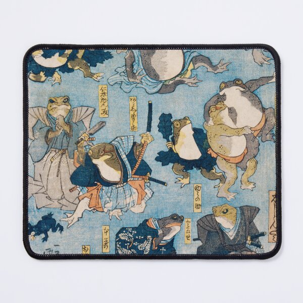 Item preview, Famous Heroes of the Kabuki Stage Played by Frogs designed and sold by RosaleesPaperie.