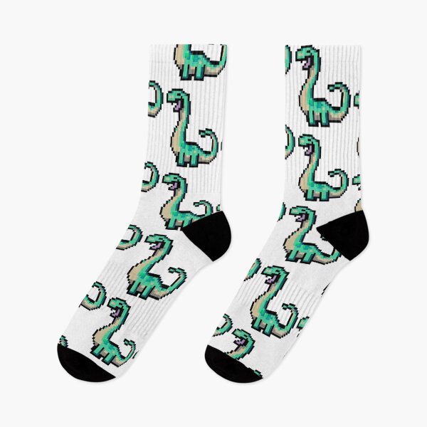 Item preview, Happy brachiosaurus pixel art designed and sold by PexelBoi.