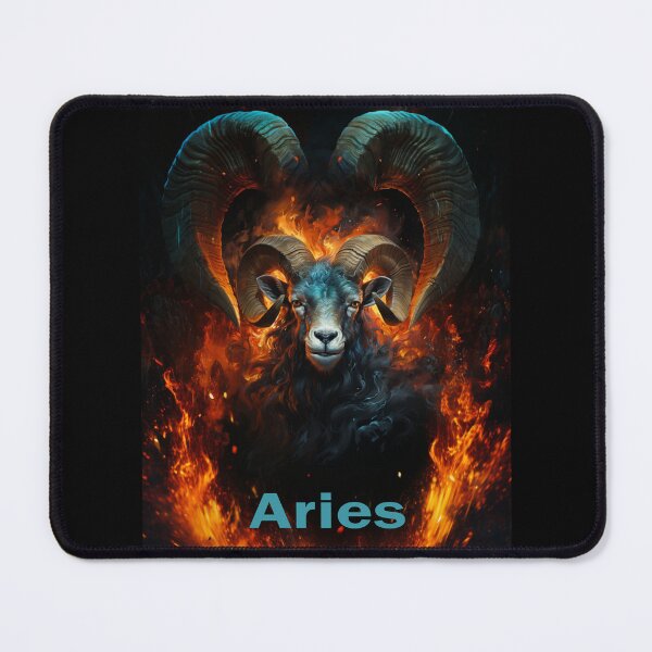 Item preview, Aries Fire - Ram Bursting from Flames designed and sold by JLCableStudio.