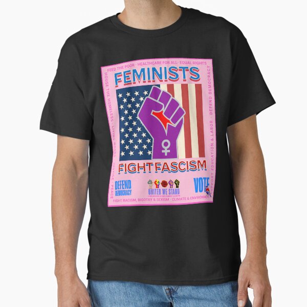 Artikel-Vorschau von PMD00957 Progressive Movement Designs patriotisches Design „Amerikanische Feministinnen kämpfen gegen den Faschismus“ zeigt, dass Sie Demokratie und progressive Ziele für Progressive, Demokraten, Unabhängige, Liberale unterstützen, designt und verkauft von ProgressiveLeft.
