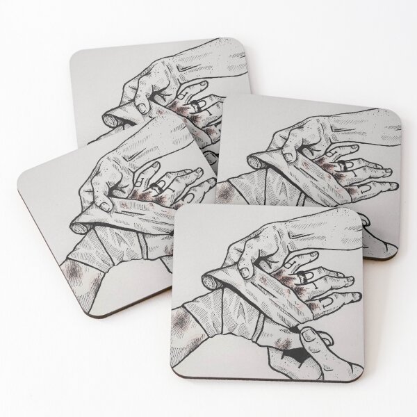 Item preview, Caring Hands - white - Gallavich designed and sold by not-okay-guy.