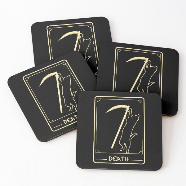 Item preview, Tarot Card Death Cats Edition designed and sold by StudioNola.