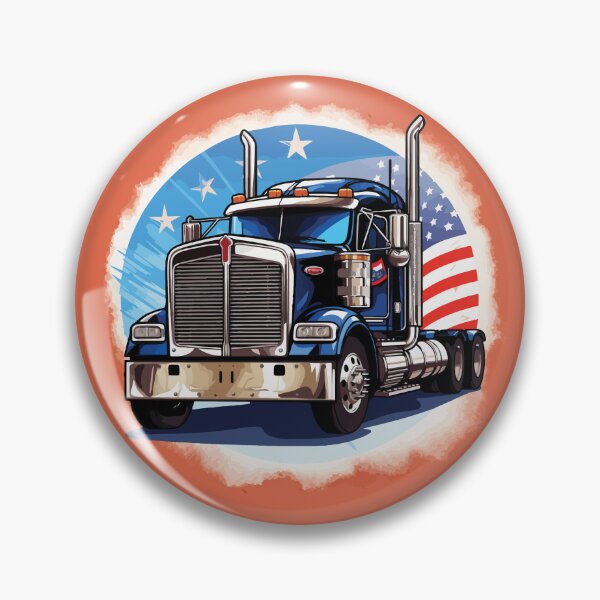 Item preview, Truck and American Flag designed and sold by RetroNeon.