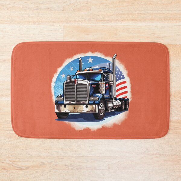 Item preview, Truck and American Flag designed and sold by RetroNeon.