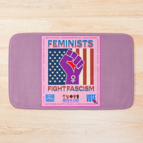 Item preview, PMD00957 Progressive Movement Designs patriotic American Feminists Fight Fascism design shows you support democracy and progressive goals for Progressives Democrats Independents Liberals designed and sold by ProgressiveLeft.