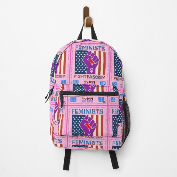 Item preview, PMD00957 Progressive Movement Designs patriotic American Feminists Fight Fascism design shows you support democracy and progressive goals for Progressives Democrats Independents Liberals designed and sold by ProgressiveLeft.