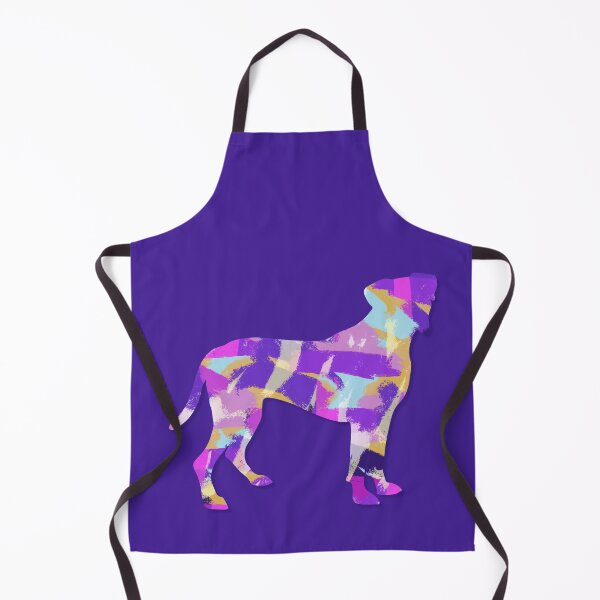 Item preview, Boxer Dog Silhouette Purple Pink Yellow Blue Design designed and sold by AMSonArt.