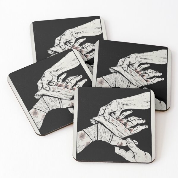 Item preview, Caring Hands - black - Gallavich designed and sold by not-okay-guy.