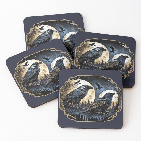 Item preview, Huginn and Muninn Norse Ravens designed and sold by soulfulprintss8.