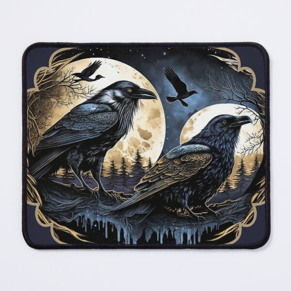 Item preview, Huginn and Muninn Norse Ravens designed and sold by soulfulprintss8.