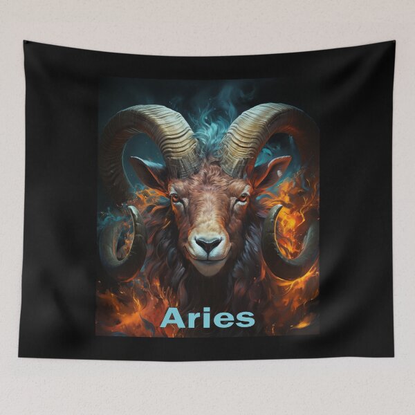 Item preview, Aries Fire - Ram Bursting from Flames designed and sold by JLCableStudio.
