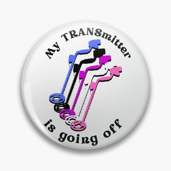 Item preview, Genderfluid Transgender/Trans LGBT Queer Transmitter Gaydar Metal Detector designed and sold by armontheroad.