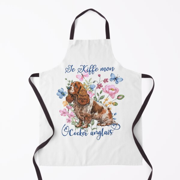 Aperçu de l'œuvre Chien Cocker anglais (English Cocker Spaniel), Je kiffe mon Cocker anglais, pour les amoureux des chiens de chasse, en français créée et vendue par isaweb.